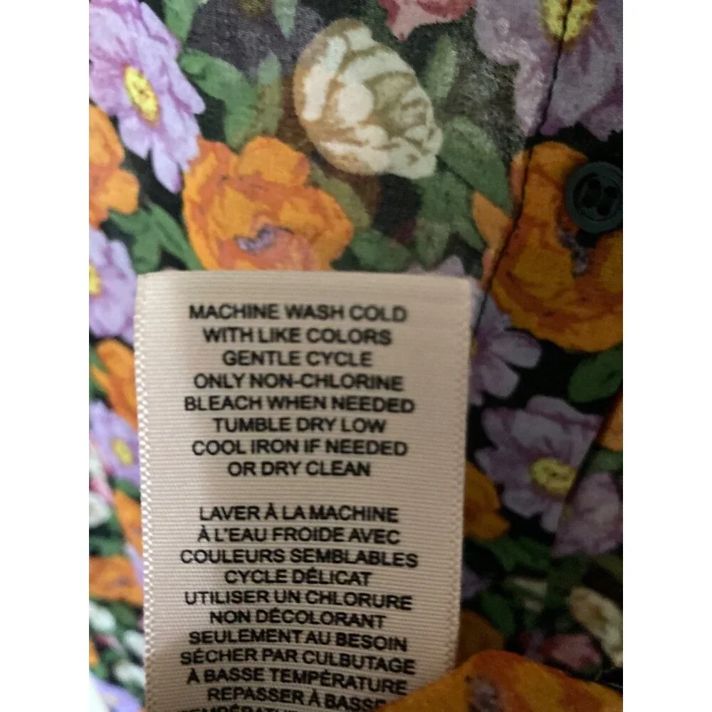 Philosophy Women's Button Up Long Sleeve Floral Blouse - Picture 10 of 10